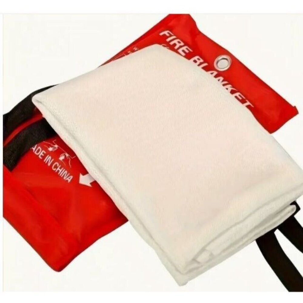 Emergency Fire Blanket 39''x39'' Reusable Ultimate Fire Defense Tool is Here - Picture 2 of 8